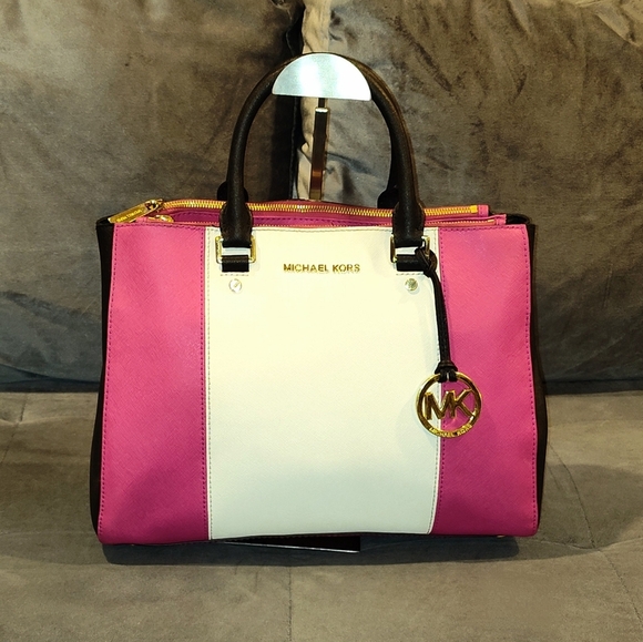 MICHAEL Michael Kors Sutton Large Center Stripe Dressy Tote - Picture 13 of 14